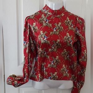 Fun Polo player blouse M